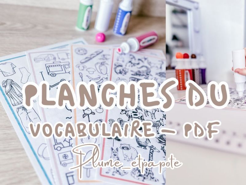 PDF – les planches du&nbsp;vocabulaire